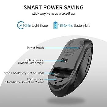 Amazon.com: Wireless Mouse with Side Buttons for Laptop, PC